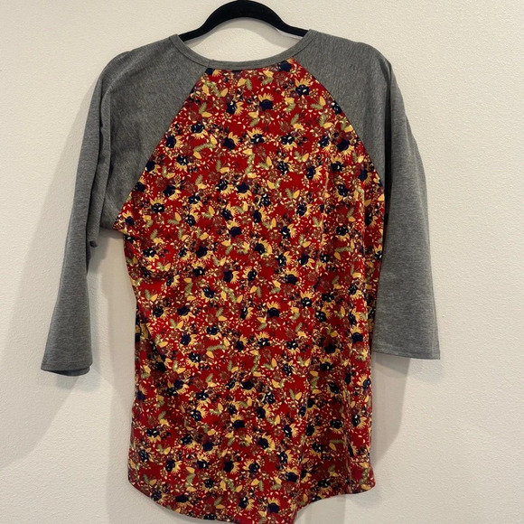 LulaRoe Raglan 3/4 sleeve top Size Large - Picture 5 of 6